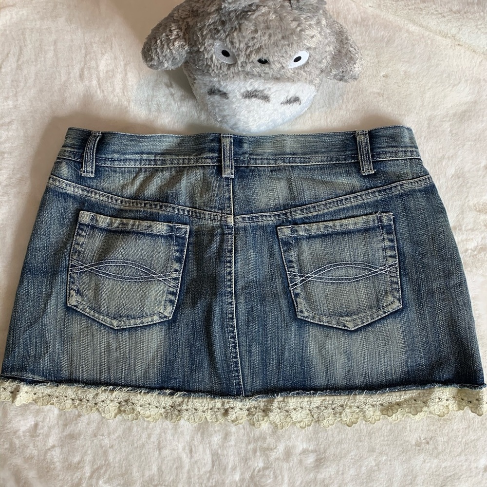 Nikibiki Star Design Denim Skirt - Picture 3 of 3